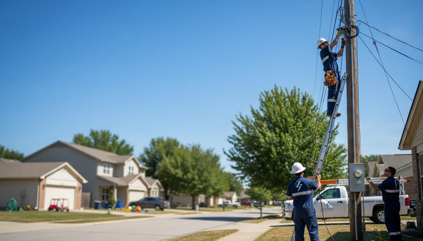 Residential electrician providing installation services in Adams, TN